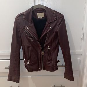 Iro Han leather biker jacket XS| fr34